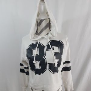 Girls Forever 21 white hoodie size small